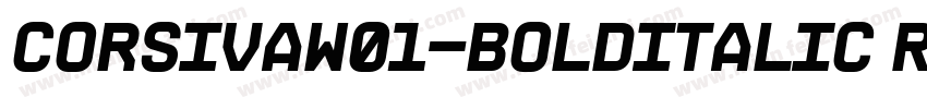 CorsivaW01-BoldItalic Regular字体转换